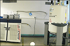 Equipment in the lab at the Analytical Nuclear Magnetic Resonance (NMR) Service & Research Center